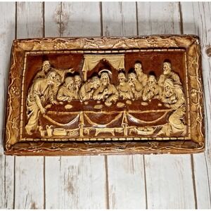 Vintage Plaster‎ Relief Depicting the Last Supper